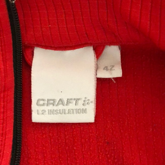 Red Craft Insulated Shirt Size 42 - Picture 2 of 7